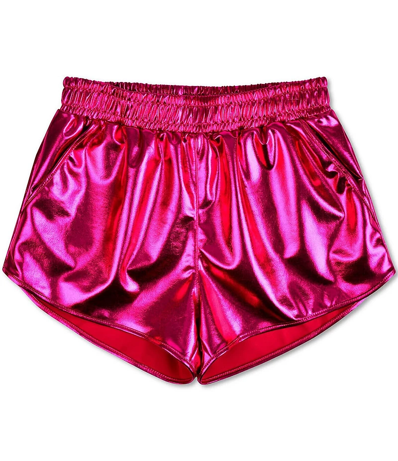 Iscream Little/Big Girls Metallic Pull-On Shorts
