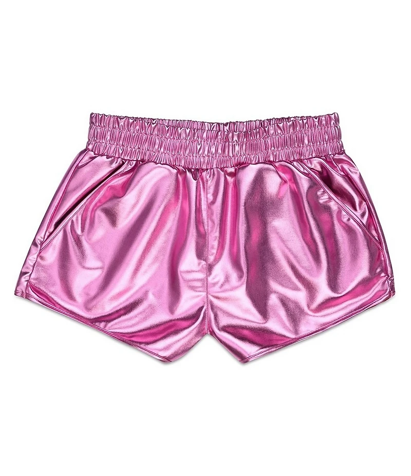 Iscream Little/Big Girls Metallic Pull-On Shorts
