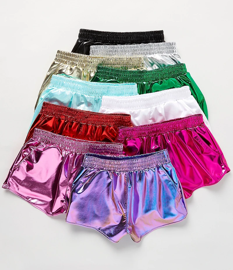 Iscream Little/Big Girls Metallic Pull-On Shorts