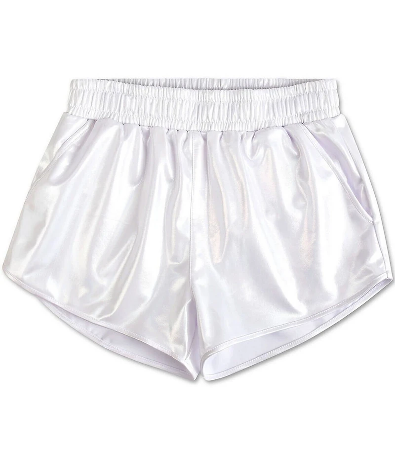 Iscream Little/Big Girls Metallic Pull-On Shorts