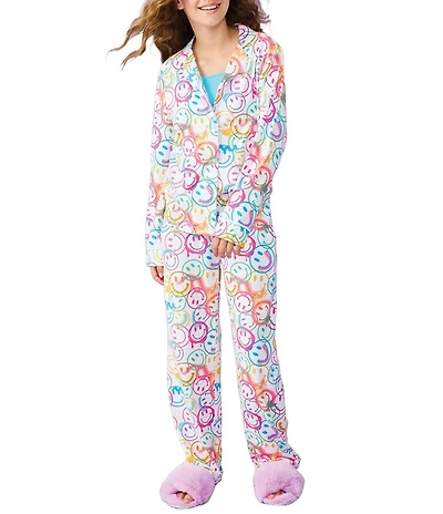 Iscream Little/Big Girls Smiles Everywhere Long Sleeve Top & Pants Lounge Set