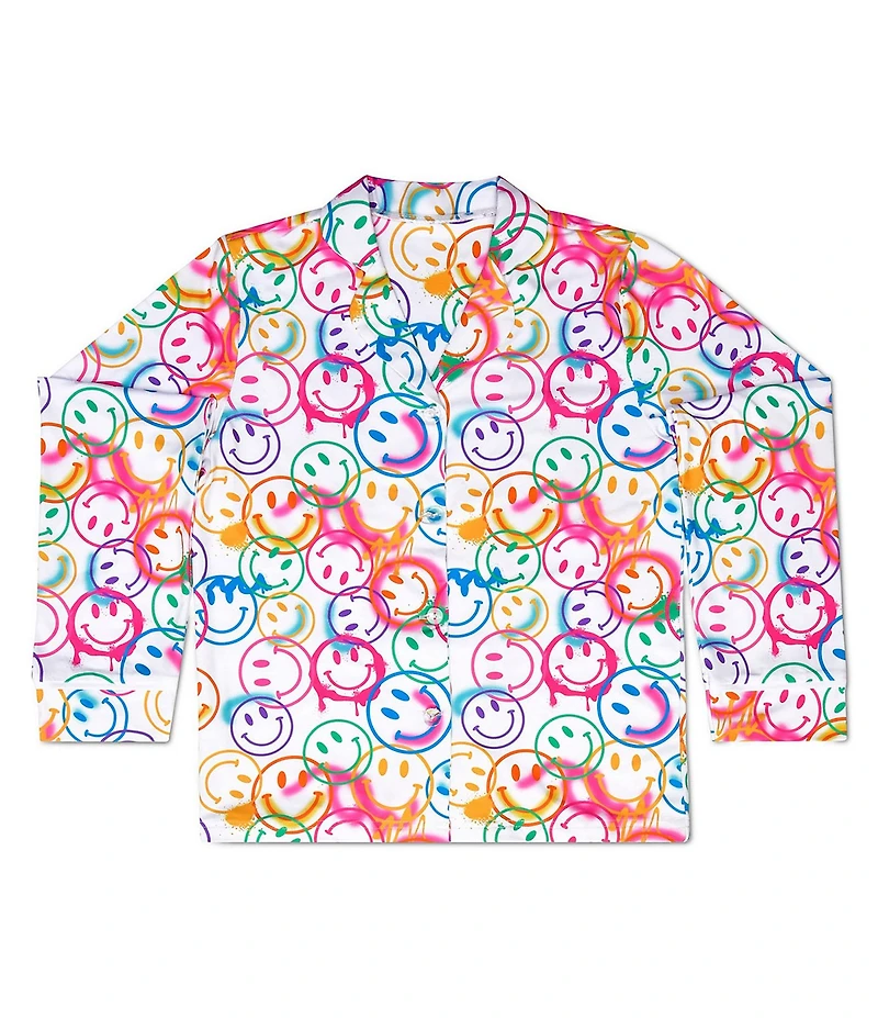 Iscream Little/Big Girls Smiles Everywhere Long Sleeve Top & Pants Lounge Set