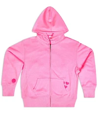 Iscream Little/Big Girls Embroidered Long Sleeve Happy Zip Up