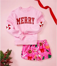 Iscream Little/Big Girls Ornament Plush Shorts