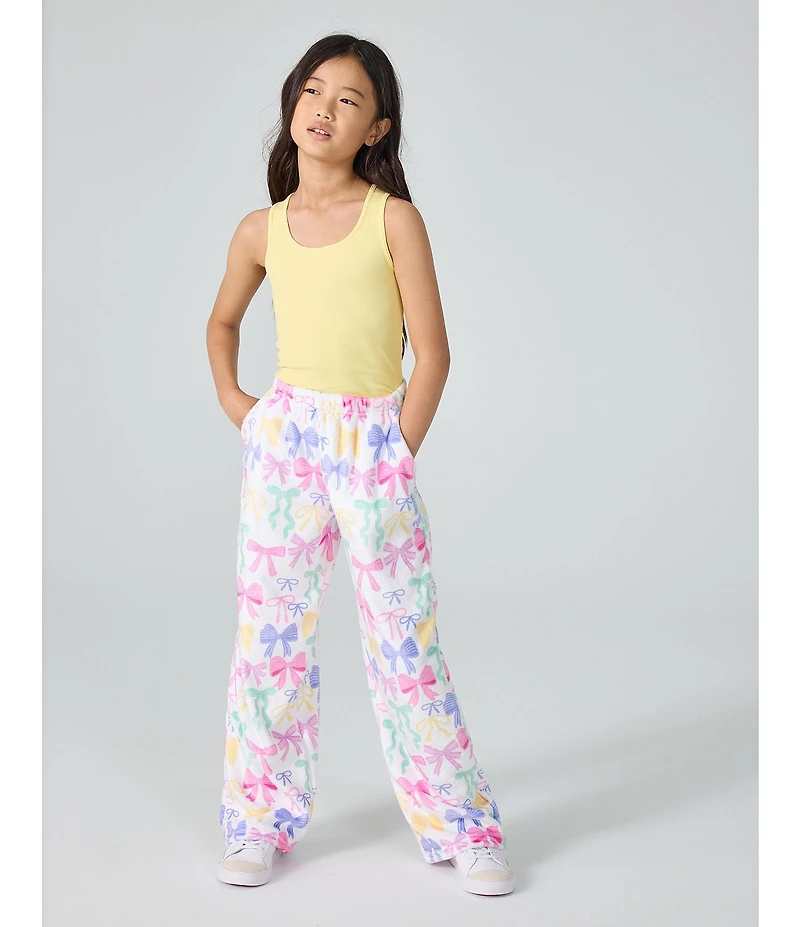 Iscream Little/Big Girls Pretty Bow Plush Pants