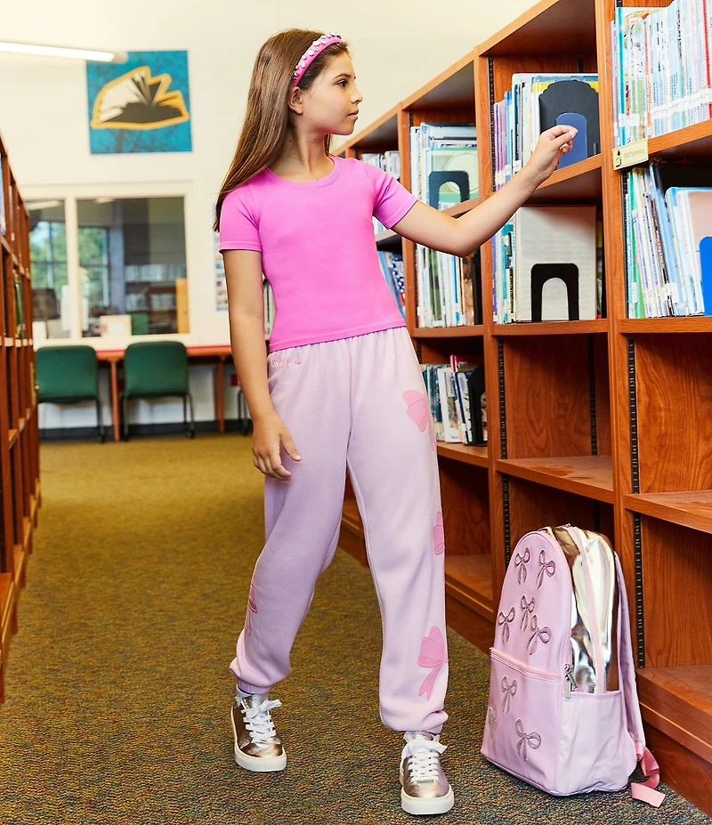Iscream Little/Big Girls Ribbon Bows Sweatpants
