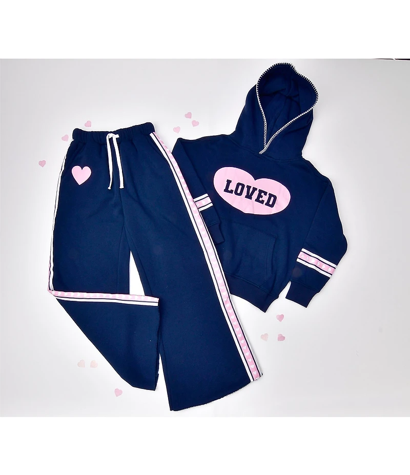 Iscream Little/Big Girls Theme Varsity Hoodie