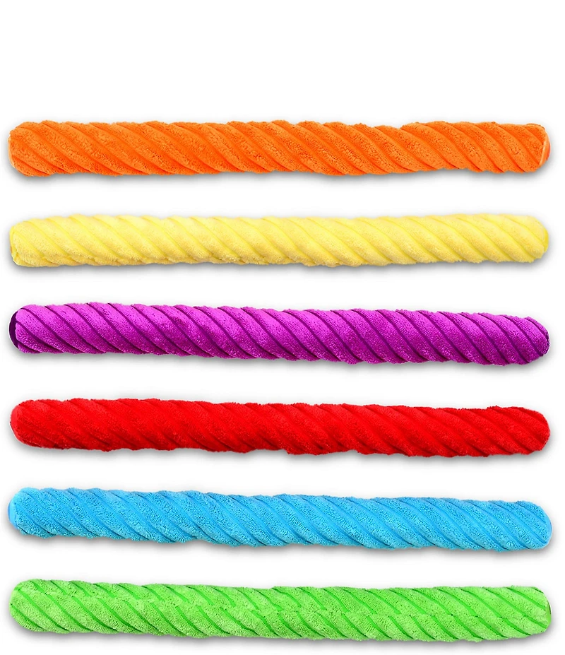 Iscream Rainbow Twizzlers Packaging Fleece 6-Piece Plush