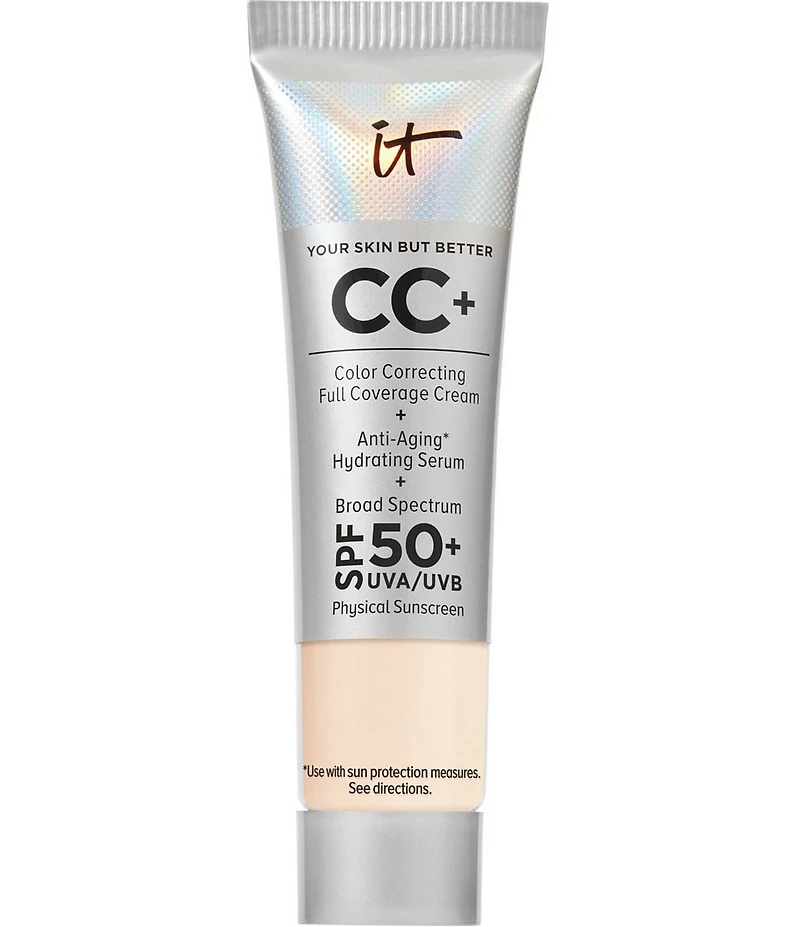 IT Cosmetics CC+ Color Correcting Full Coverage Cream SPF 50+ Travel Size