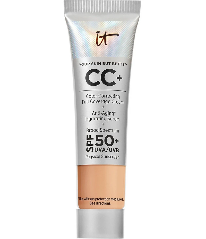 IT Cosmetics CC+ Color Correcting Full Coverage Cream SPF 50+ Travel Size