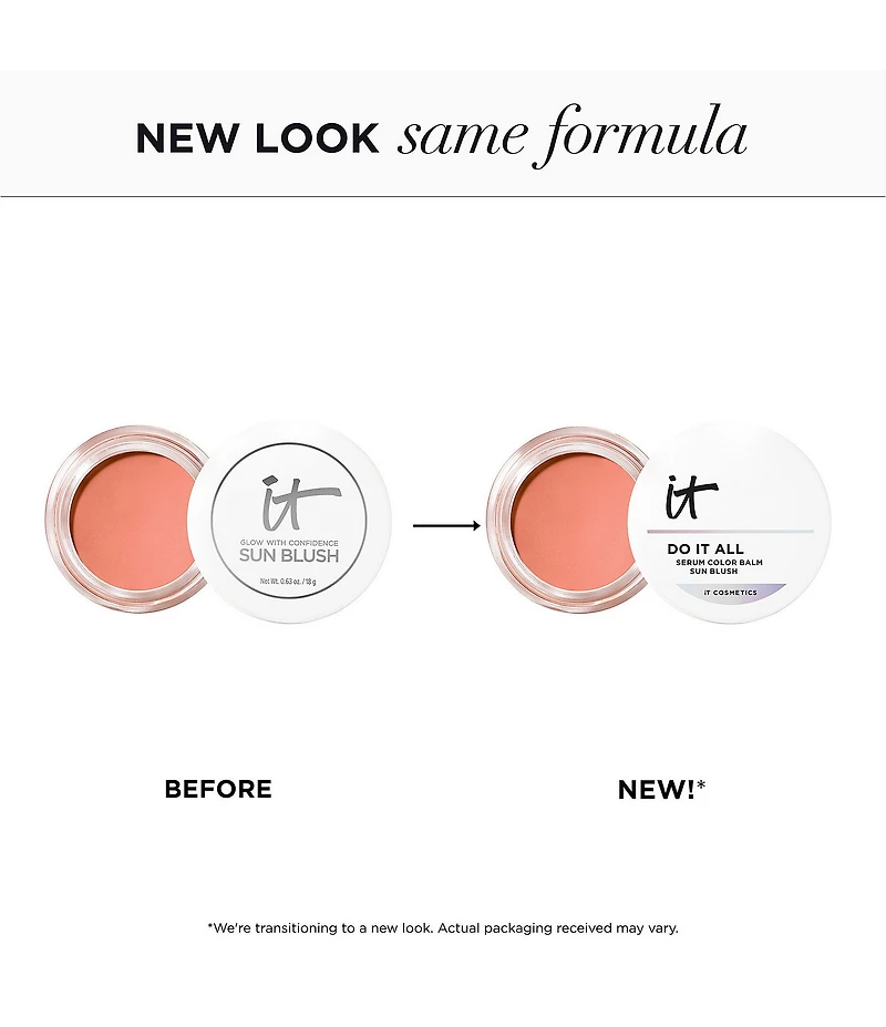 IT Cosmetics Do It All Serum Color Balm Sun Cream Blush & Bronzer