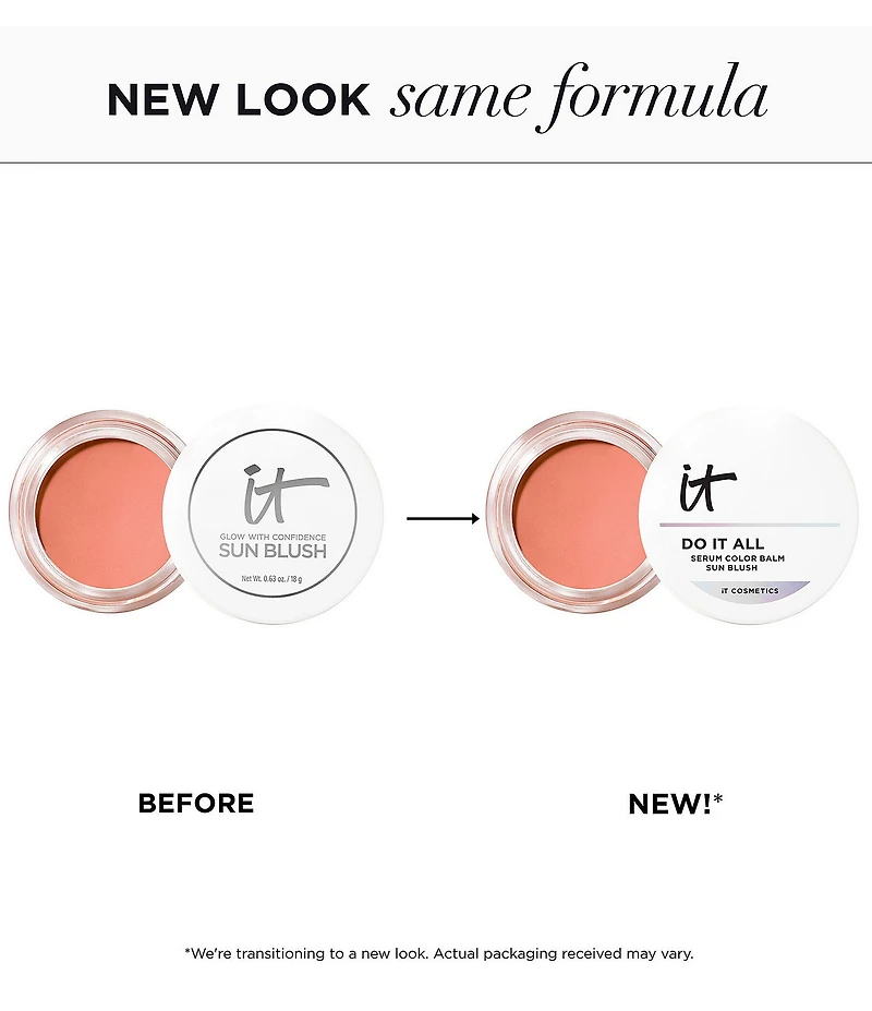 IT Cosmetics Do It All Serum Color Balm Sun Cream Blush & Bronzer