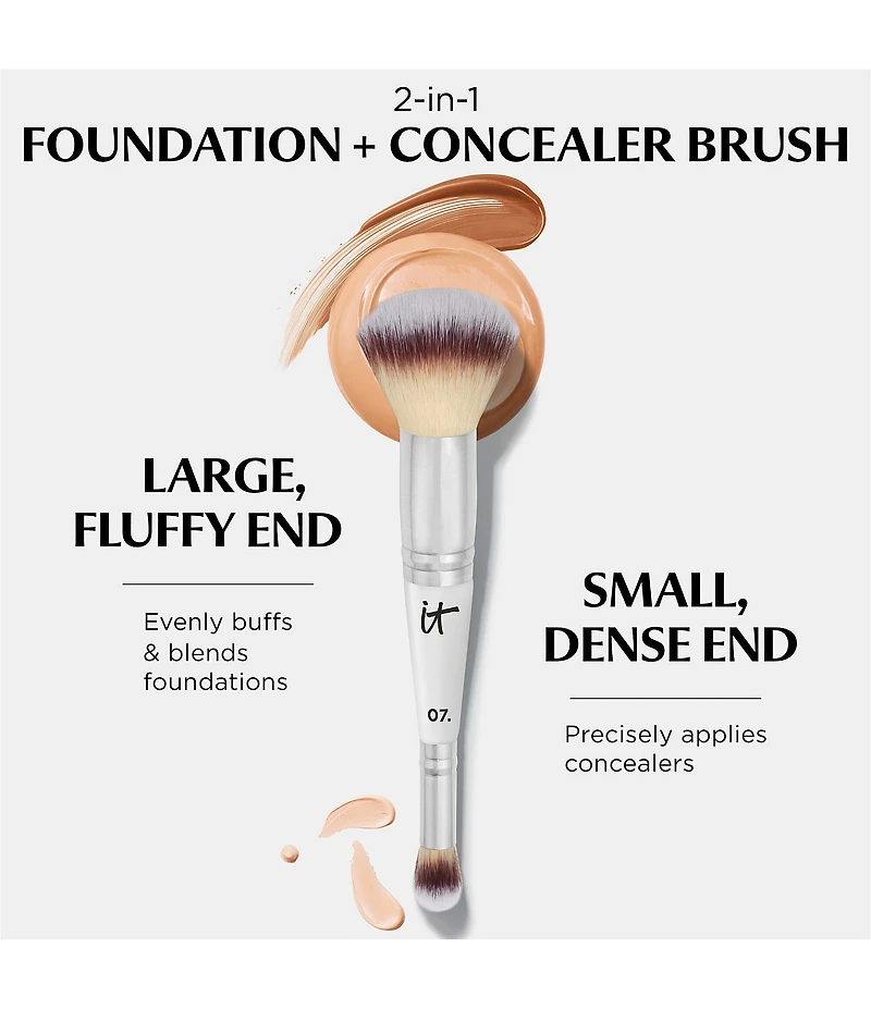 IT Cosmetics Heavenly Luxe Complexion Perfection Dual Concealer and Foundation Brush #7