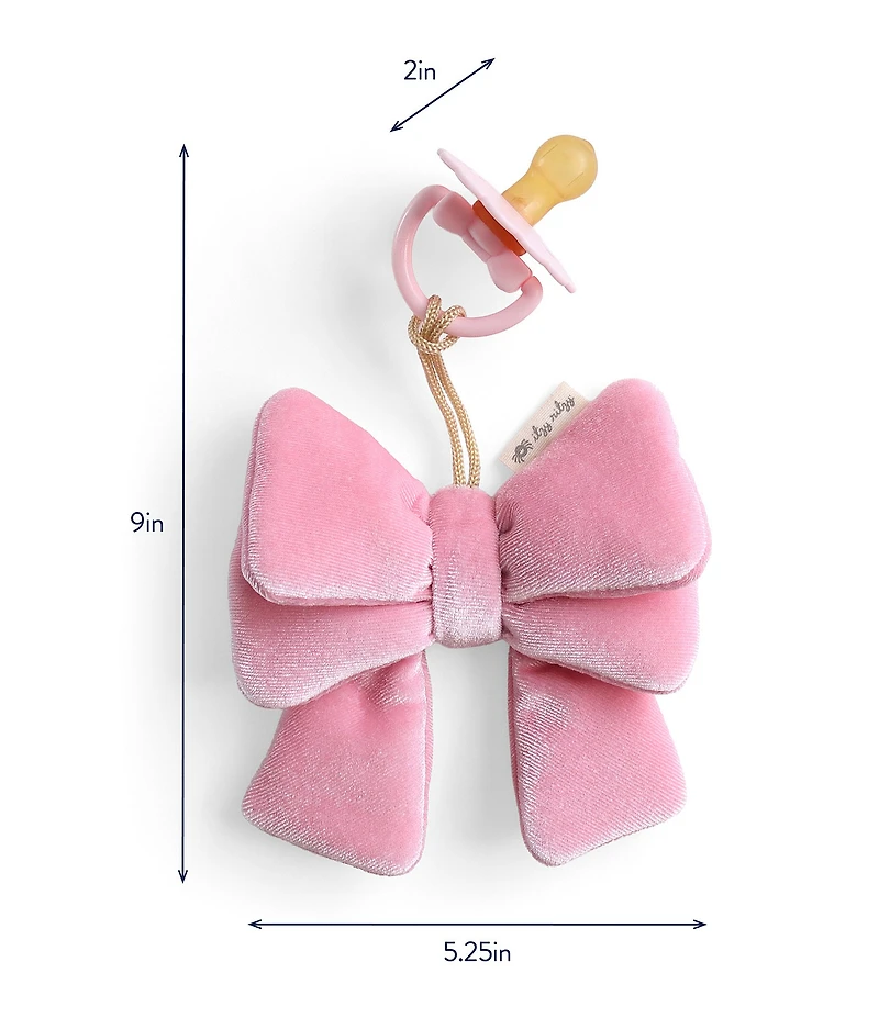 Itzy Ritzy Bitzy Pal ™ Bow Natural Rubber Pacifier & Lovey