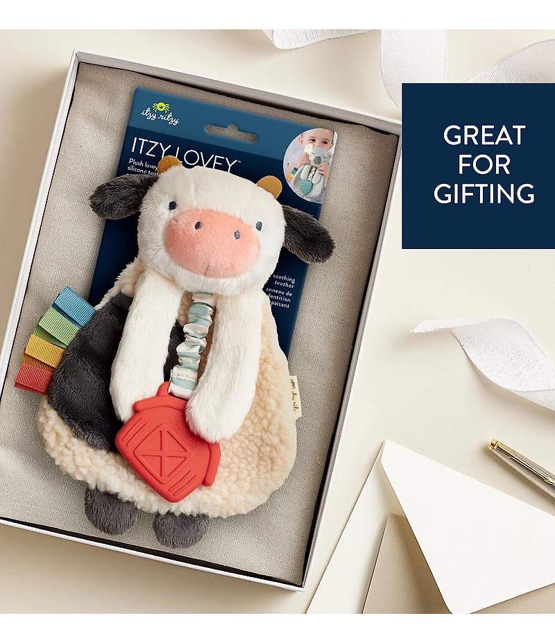 Itzy Ritzy Carmen Cow Itzy Lovey™ Plush and Teether Toy