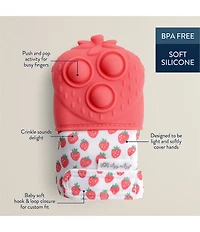 Itzy Ritzy Itzy Mitt Pop™ Strawberries Sensory Teething Mitten