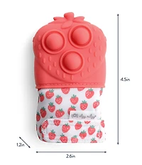 Itzy Ritzy Itzy Mitt Pop™ Strawberries Sensory Teething Mitten