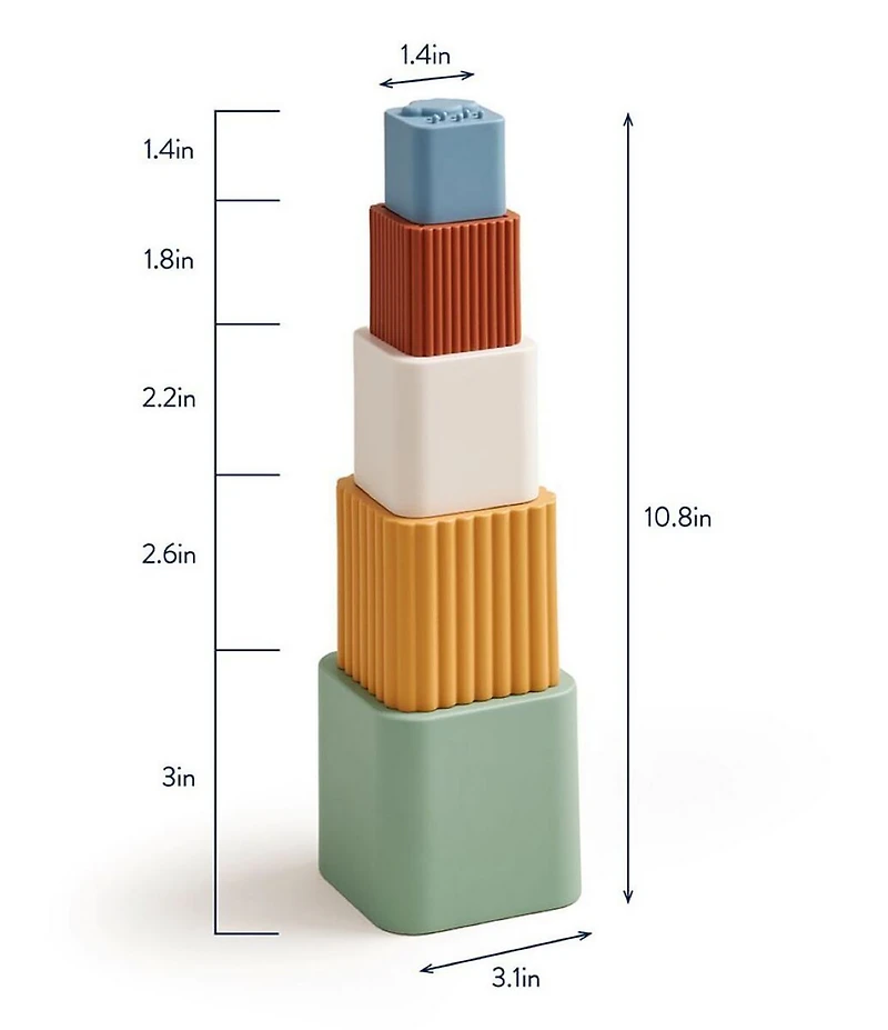 Itzy Ritzy Itzy Sprinkle Set of 5 Nesting & Stacking Cups