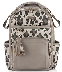 Itzy Ritzy Leopard Print Boss Plus Large Diaper Bag Backpack