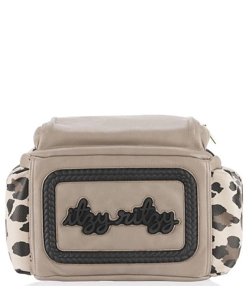 Itzy Ritzy Leopard Print Boss Plus Large Diaper Bag Backpack