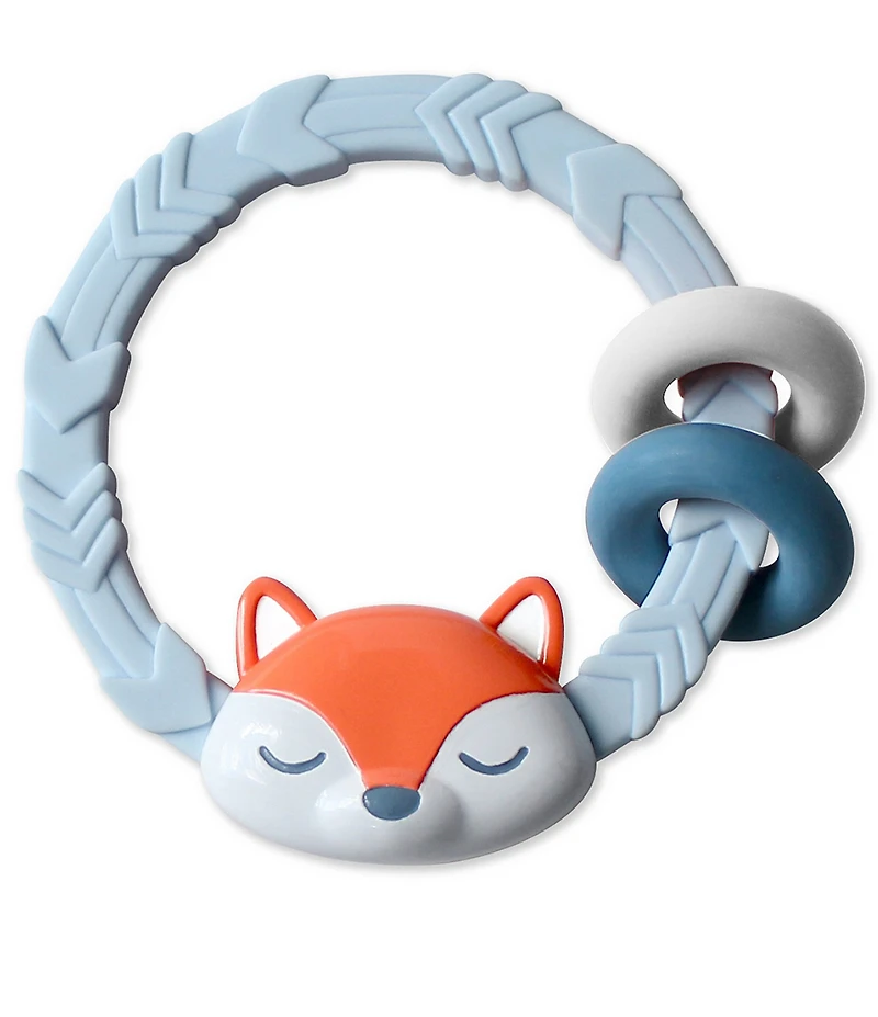 Itzy Ritzy Rattle & Teether Rings - Fox