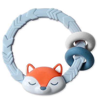 Itzy Ritzy Rattle & Teether Rings - Fox