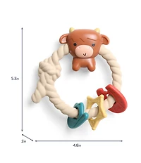 Itzy Ritzy Highland Cow Ritzy Rattle® with Teething Rings