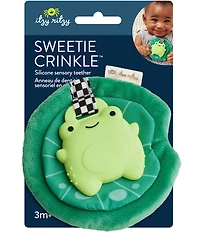Itzy Ritzy Sweetie Crinkle™ Frog Sensory Teether
