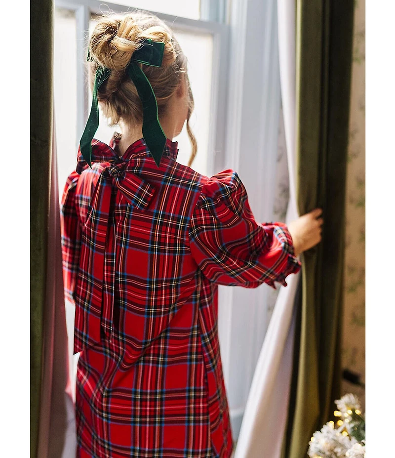 J.Marie Big Girls Long Sleeve Hollin Bow Tween Dress