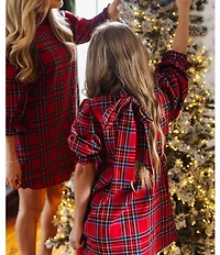 J.Marie Big Girls Long Sleeve Hollin Bow Tween Dress