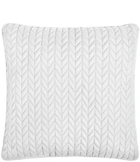 J by J. Queen New York Cayman Herringbone Quilted Pattern 20#double; Square Decorative Throw Pillow