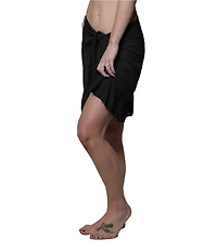 J Valdi Ruffle Short Sarong Swim Cover-Up