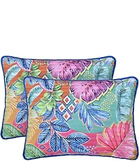 J. By J. Queen New York Hanalei Tropical Paradise Print Mini Quilt Set