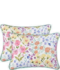 J. By J. Queen New York Jules Wildflower Print Oversized Quilt Mini Set