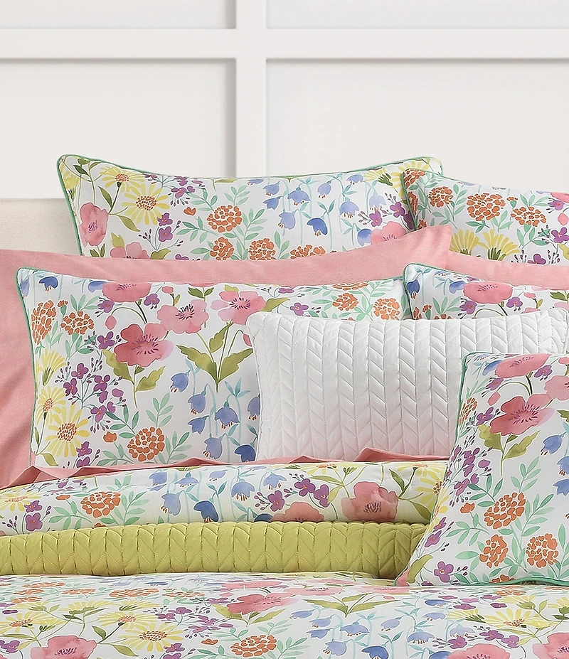 J. By J. Queen New York Jules Wildflowers Print Oversized Comforter Mini Set