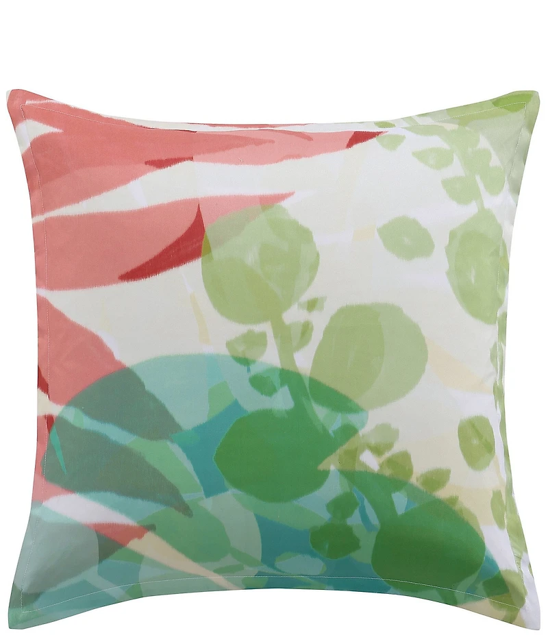 J. By J. Queen New York Tiki Vibrant Tropical-Inspired Euro Sham