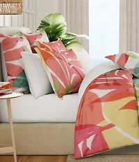 J. By J. Queen New York Tiki Vibrant Tropical-Inspired Euro Sham
