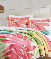 J. By J. Queen New York Tiki Vibrant Tropical-Inspired Mini Quilt Set
