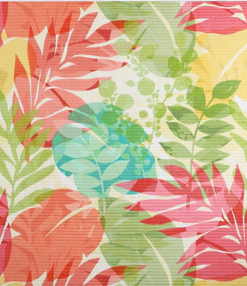 J. By J. Queen New York Tiki Vibrant Tropical-Inspired Mini Quilt Set