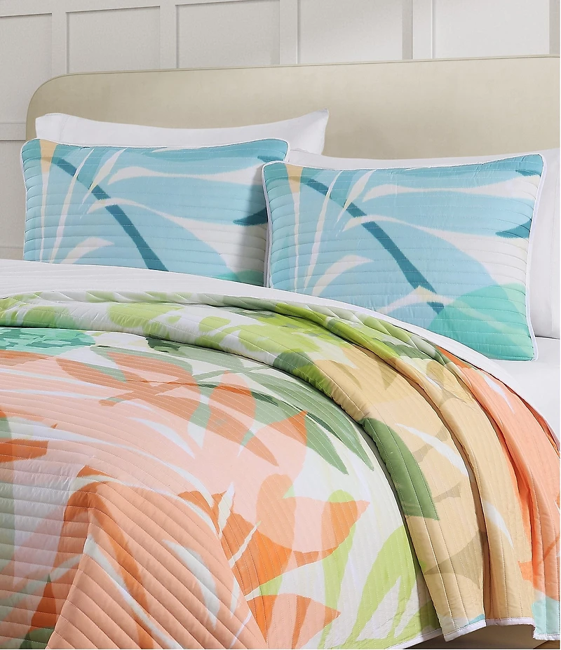 J. By J. Queen New York Tiki Vibrant Tropical-Inspired Mini Quilt Set