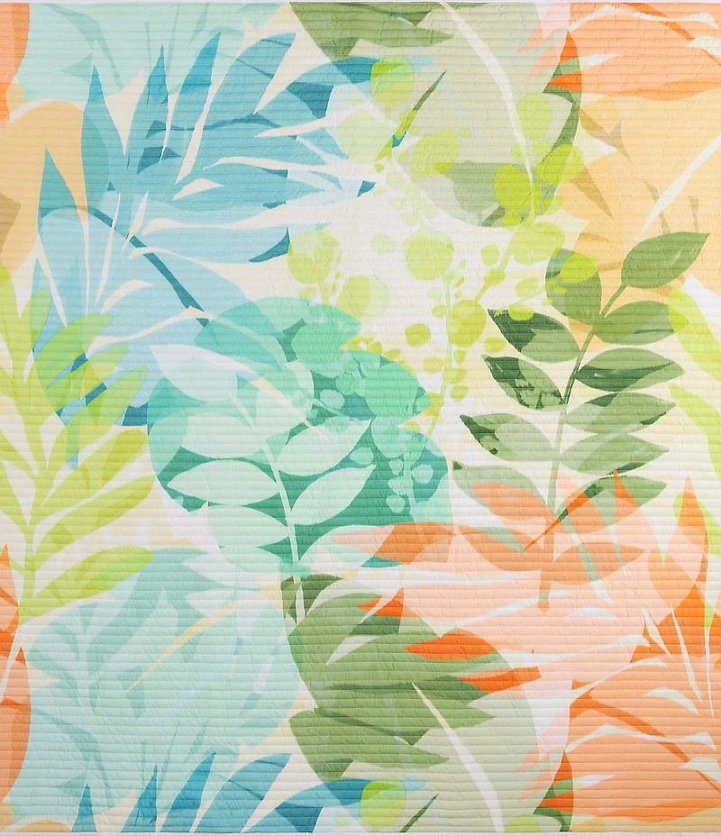 J. By J. Queen New York Tiki Vibrant Tropical-Inspired Mini Quilt Set