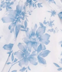 J.Marie Big Girls Chloe Toile Print Tie Front Puff Sleeve Dress