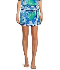 J.Marie Coordinating Andie Floral Print Wrap Skort