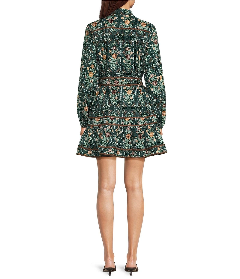 J. Marie Hazel Button Down Long Sleeve Mini Dress