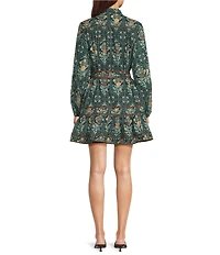 J. Marie Hazel Button Down Long Sleeve Mini Dress