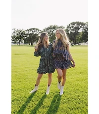 J. Marie Hazel Button Down Long Sleeve Mini Dress