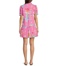 J.Marie Sailor Collared Button Up Shirt Mini Dress