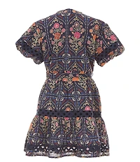 J.Marie Big Girls Torian Tie Waist Dress