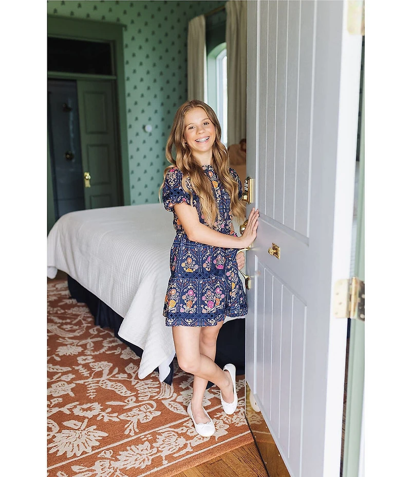 J.Marie Big Girls Torian Tie Waist Dress