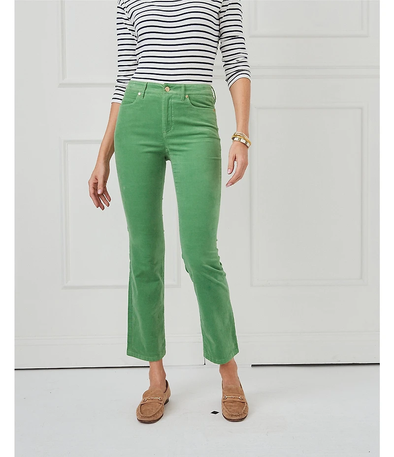 J.McLaughlin Lenni Stretch Velvet Kick Flare Pants